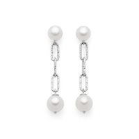 Orecchini Miluna Donna Miss Italia 2020 in Argento Perla PER2511 - PER2511